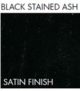 Finitions bois LACLASICA (STUA): Black stained ash (Matt)