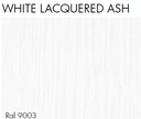 Finitions bois LACLASICA (STUA): White lacquered ash