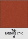 Couleur de laque: (d) Teja Pantoe 174C