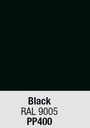 Polypropyleen: (PP400) Black RAL 9005