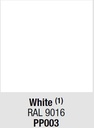 Polypropylène: (PP003) White RAL 9016