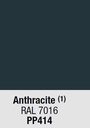 Polypropyleen: (PP414) Anthracite RAL 7016