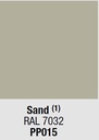 Polypropylène: (PP015) Sand RAL 7032