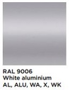 e-Model coloris structure: white aluminium