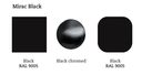 MIRAC afwerkingen: MIRAC Zwart + zwart chromen haken