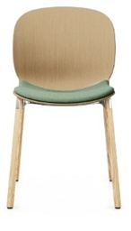 RBM NOOR 4 legs wood seat cushion varnished 3D shell